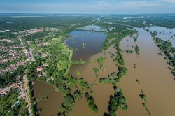 2013 flood on the Elbe near Dessau-Rosslau. Photo: André Künzelmann / UFZ