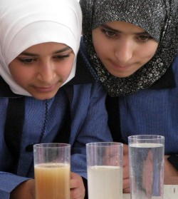 Todays pupils change tomorrows world: Between 2009 and 2014, the Water Fun educational series reached just under 5,000 primary school students in Jordan and the Palestinian Territories. Photo: UFZ Todays pupils change tomorrows world: Between 2009 and 2014, the Water Fun educational series reached just under 5,000 primary school students in Jordan and the Palestinian Territories. Photo: UFZ