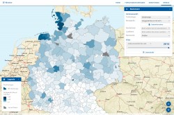 Benutzeroberfläche Web-GIS-Anwendung Foto: UFZ