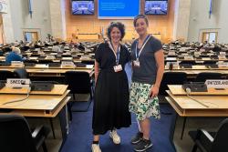 <p>From left to right: Melanie Bergmann and Annika Jahnke in Geneva </p> Photo: Laurianne Trimoulla / Gallifrey Foundation <p>From left to right: Melanie Bergmann and Annika Jahnke in Geneva </p> Photo: Laurianne Trimoulla / Gallifrey Foundation
